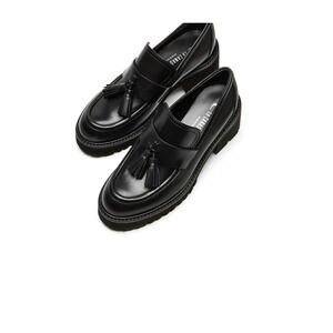 La Canadienne Roamtassle Leather Loafer Black Size 11(41) NWT MSRP: $345